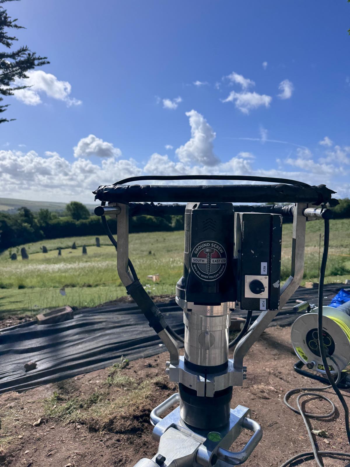 Ground screw foundations installed in Kent